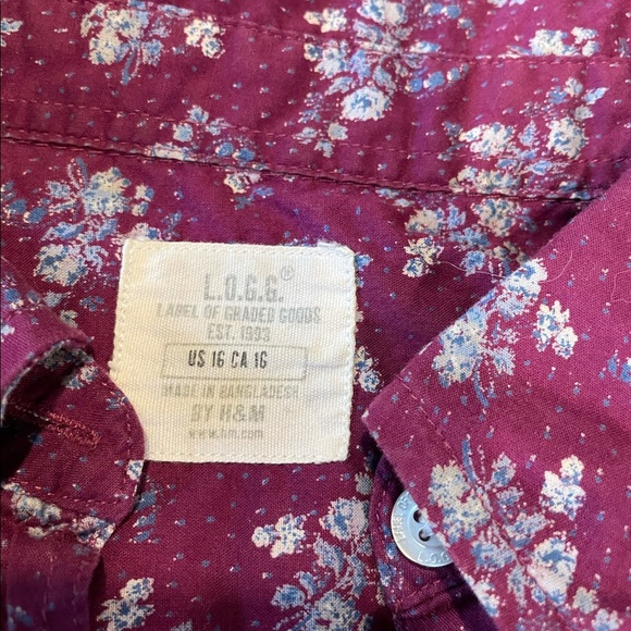 Floral button a-line dress - Picture 3 of 3